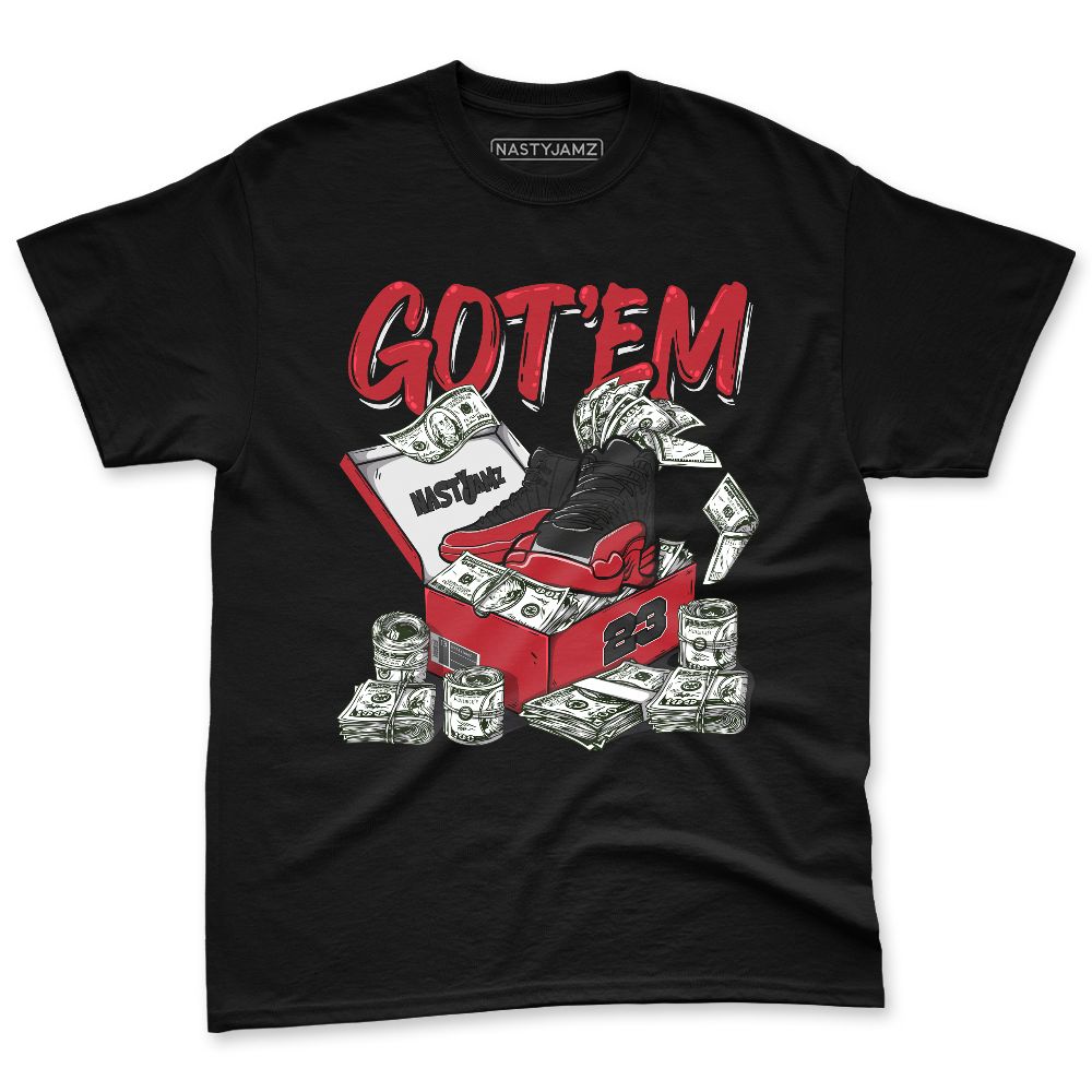 Flu-Game-12s-NastyJamz-Red-Black-White-T-Shirt-Match-Dollar-Sneaker-Box