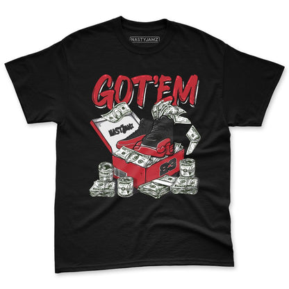 Flu-Game-12s-NastyJamz-Red-Black-White-T-Shirt-Match-Dollar-Sneaker-Box