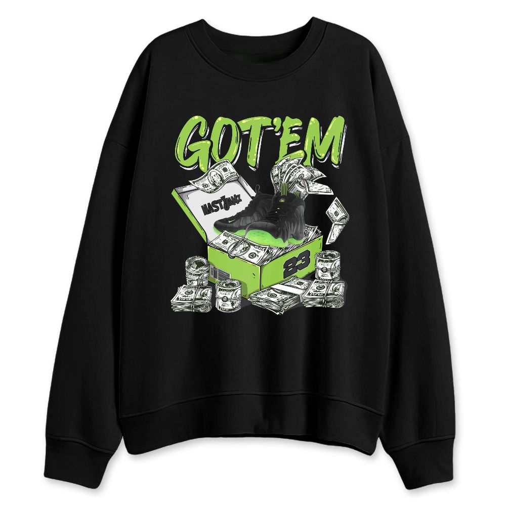 Air-Foamposite-One-Black-Volt-NastyJamz-Sweatshirt-Match-Dollar-Sneaker-Box