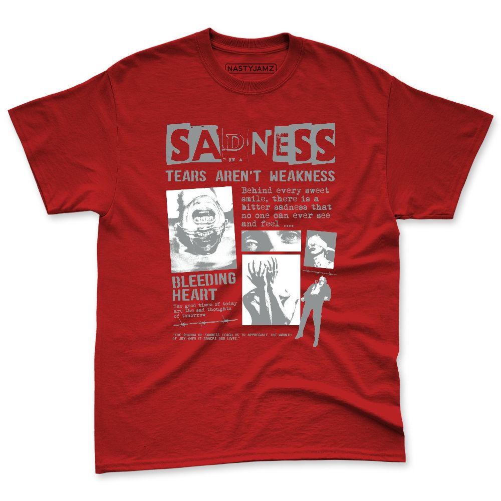 U.nion-Varsity-Red-Shadow-Grey-1s-NastyJamz-Premium-T-Shirt-Match-Sadness