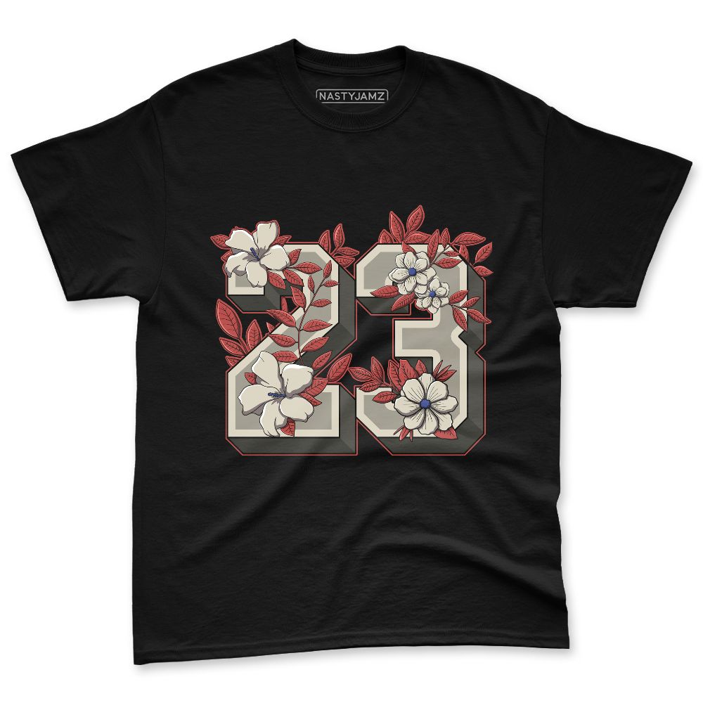 Rare-Air-Cinnabar-1s-NastyJamz-Premium-T-Shirt-Match-23-Floral