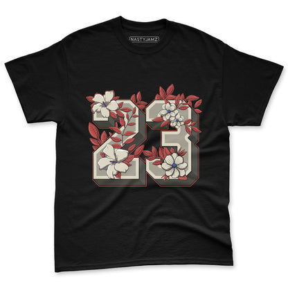 Rare-Air-Cinnabar-1s-NastyJamz-Premium-T-Shirt-Match-23-Floral