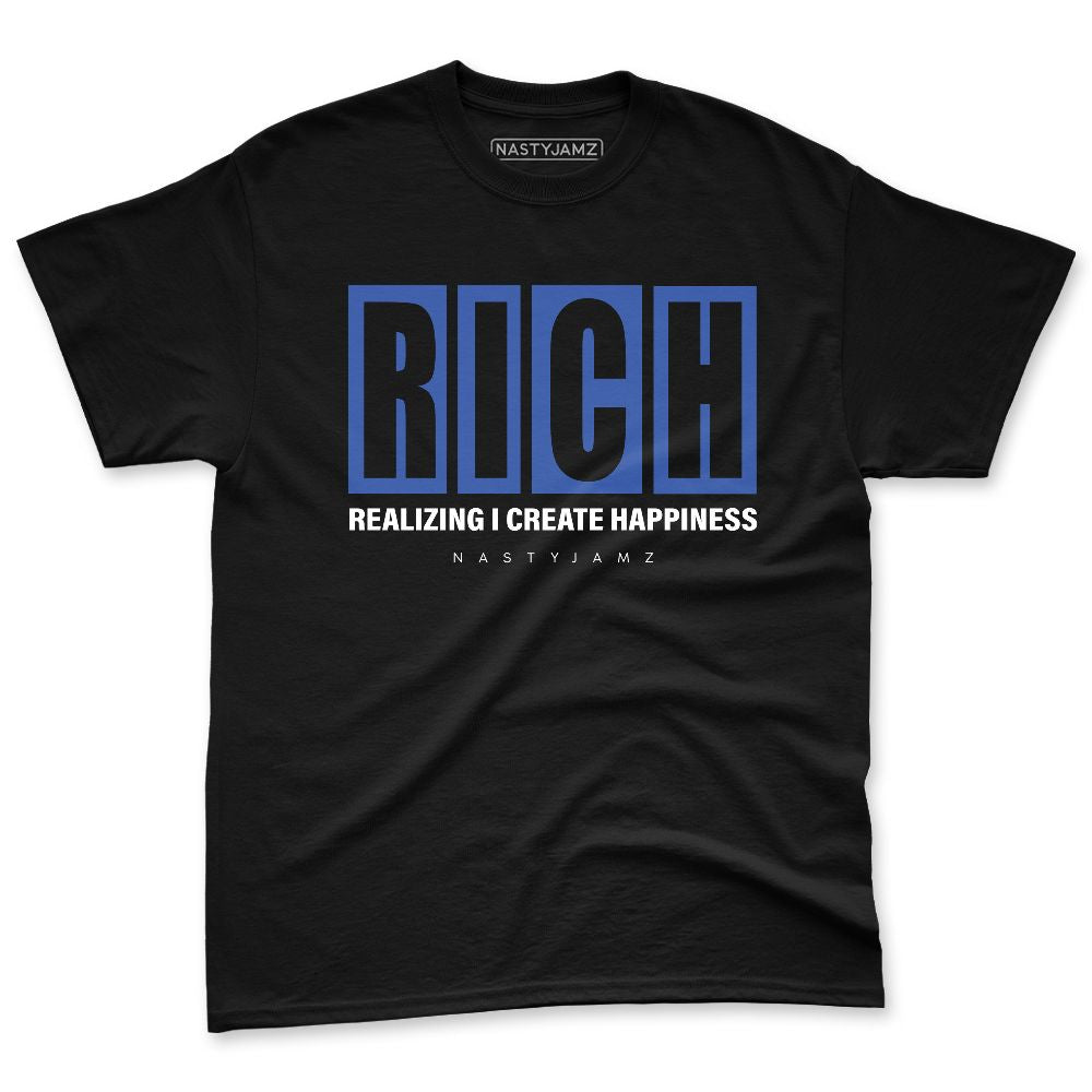 Rare-Air-Deep-Royal-Blue-1s-NastyJamz-Premium-T-Shirt-Match-RICH-Realizing