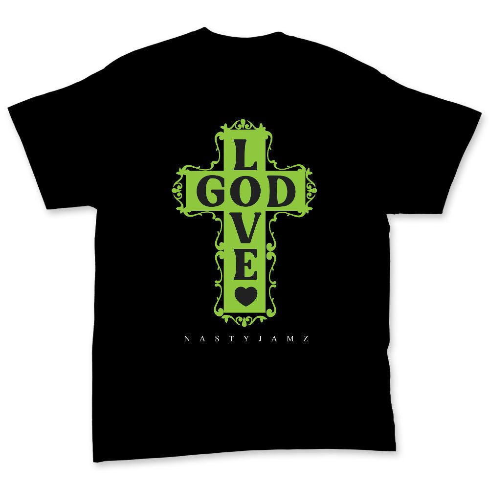 Air-Foamposite-One-Black-Volt-NastyJamz-Premium-T-Shirt-Match-God-Love