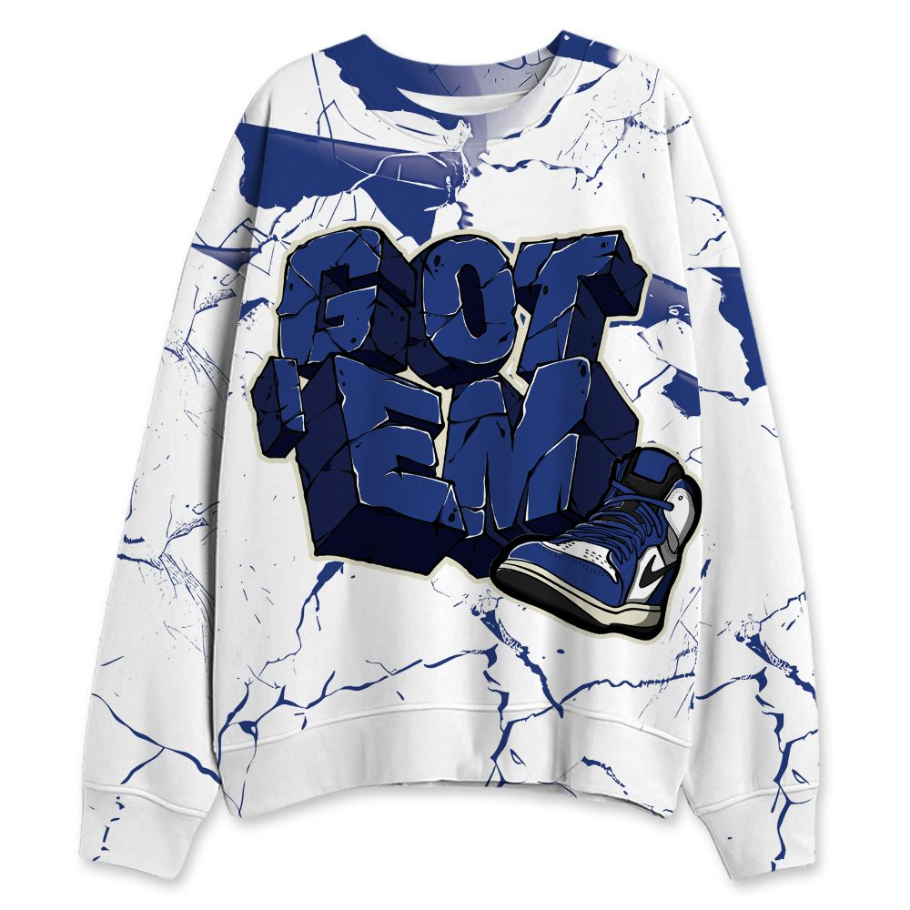 Rare-Air-Deep-Royal-Blue-1s-NastyJamz-Sweatshirt-Match-Got-Em-All-Over-Print