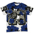 Rare-Air-Deep-Royal-Blue-1s-NastyJamz-T-Shirt-Match-23-Floral-All-Over-Print-Flower
