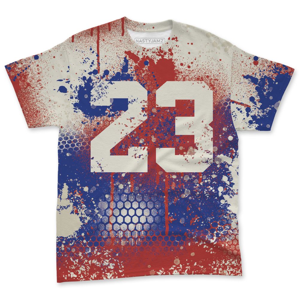 Rare-Air-Cinnabar-1s-NastyJamz-T-Shirt-Match-23-Painted-Graffiti