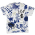 Rare-Air-Deep-Royal-Blue-1s-NastyJamz-T-Shirt-Match-Graffiti-King-All-Over-Print-Doodle-Style