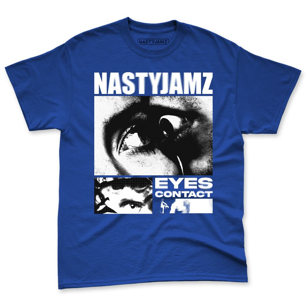 Rare-Air-Deep-Royal-Blue-1s-NastyJamz-Premium-T-Shirt-Match-Eyes-Contact