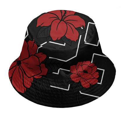 Low-Bred-11s-NastyJamz-Bucket-Hat-Match-23-Floral-3D-All-Over-Print-Flower