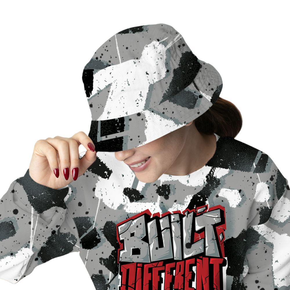 White-Cement-4s-NastyJamz-Bucket-Hat-Match-Built-Different-3D-All-Over-Print-Broken