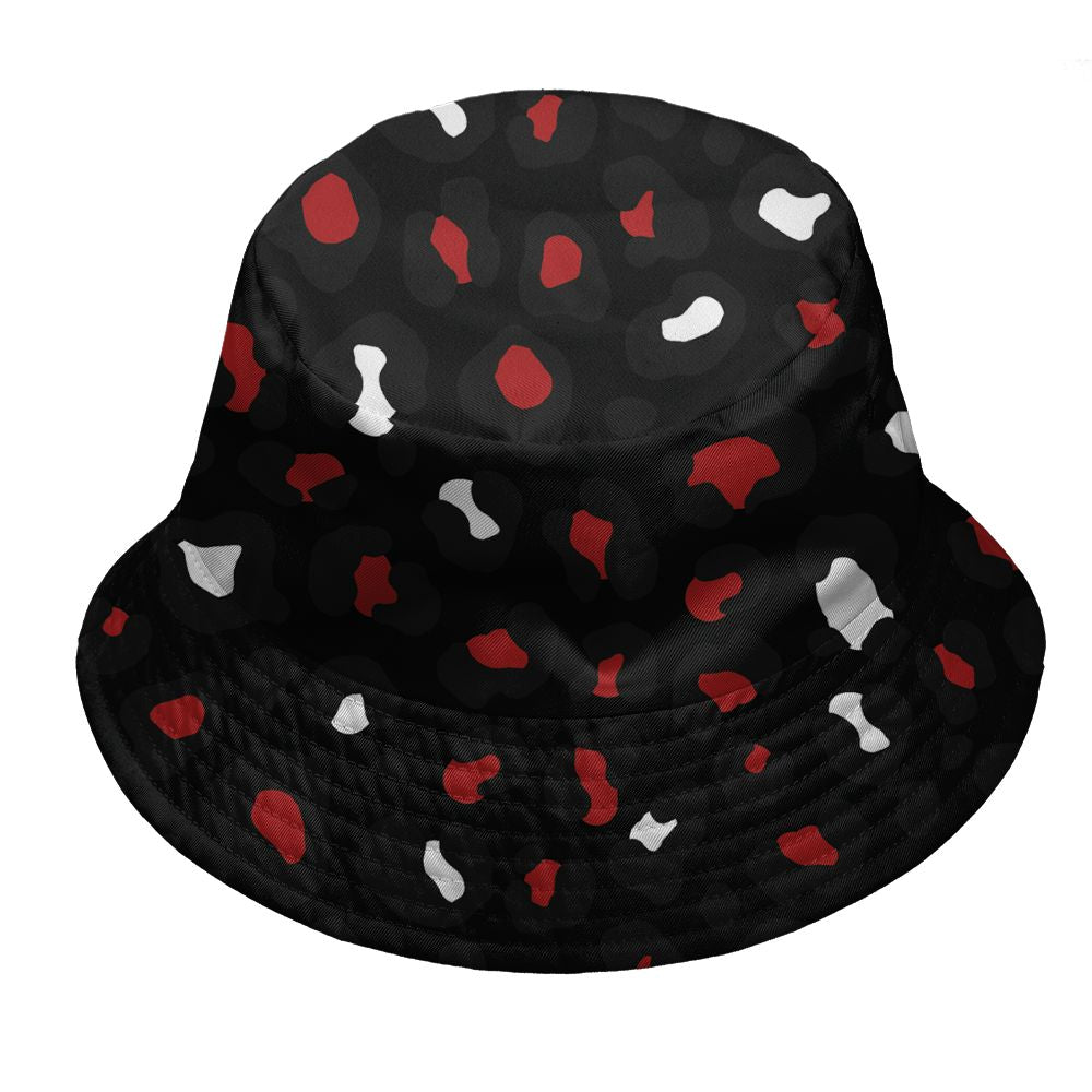 Low-Bred-11s-NastyJamz-Bucket-Hat-Match-Leopard-Pattern-3D-All-Over-Print