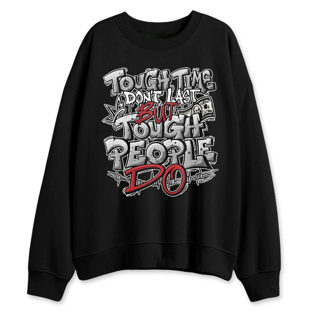 White-Cement-4s-NastyJamz-Sweatshirt-Match-Tough-People-Never-Fall