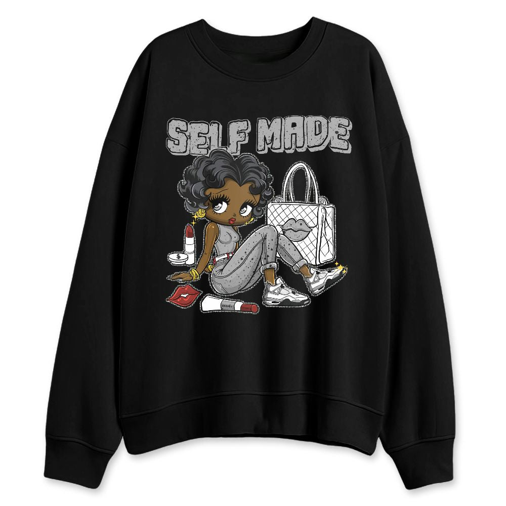 White-Cement-4s-NastyJamz-Sweatshirt-Match-Sneaker-Girl-Selfmade
