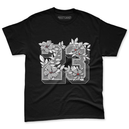White-Cement-4s-NastyJamz-Premium-T-Shirt-Match-23-Floral