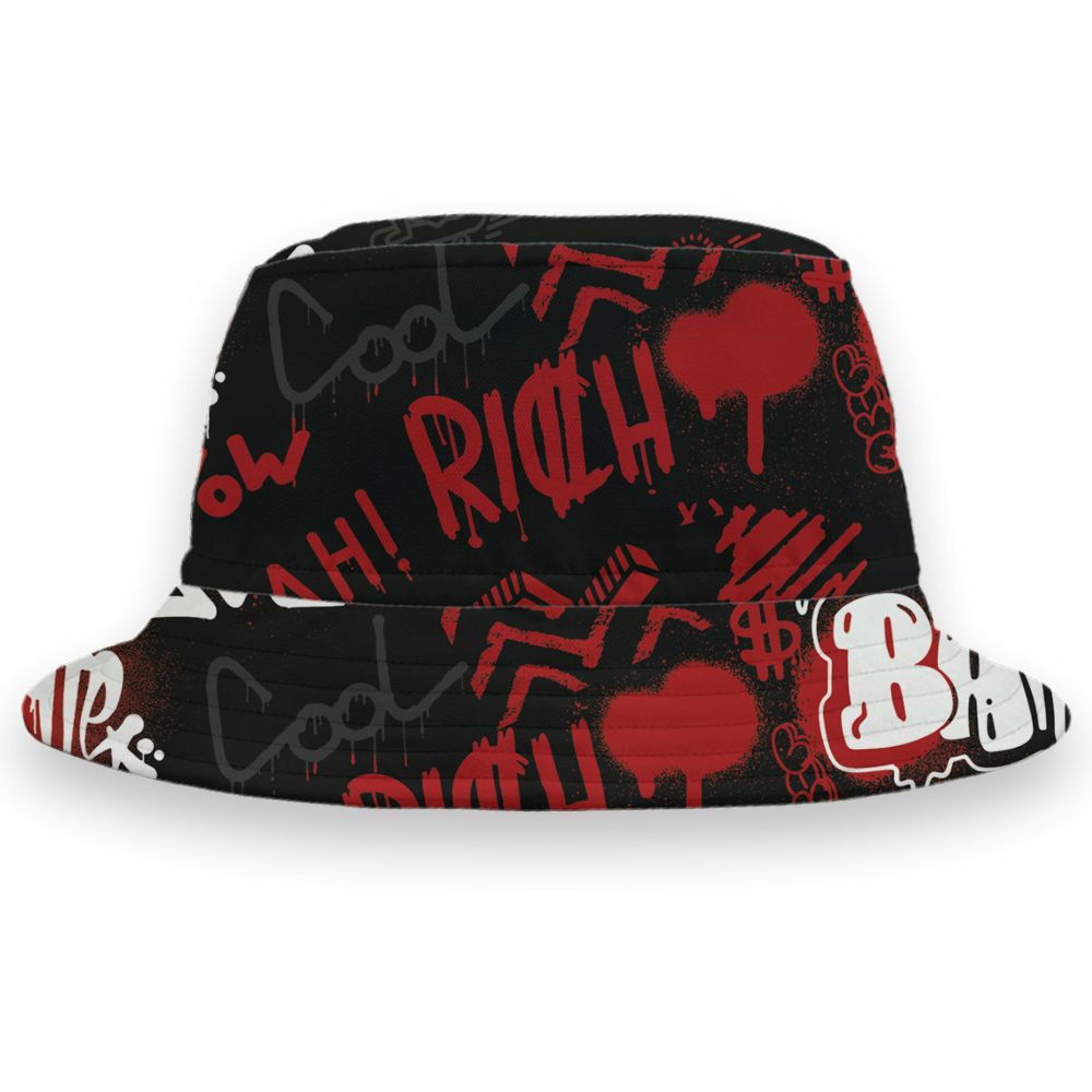 Low-Bred-11s-NastyJamz-Bucket-Hat-Match-Graffiti-King-3D-All-Over-Print-Doodle-Style