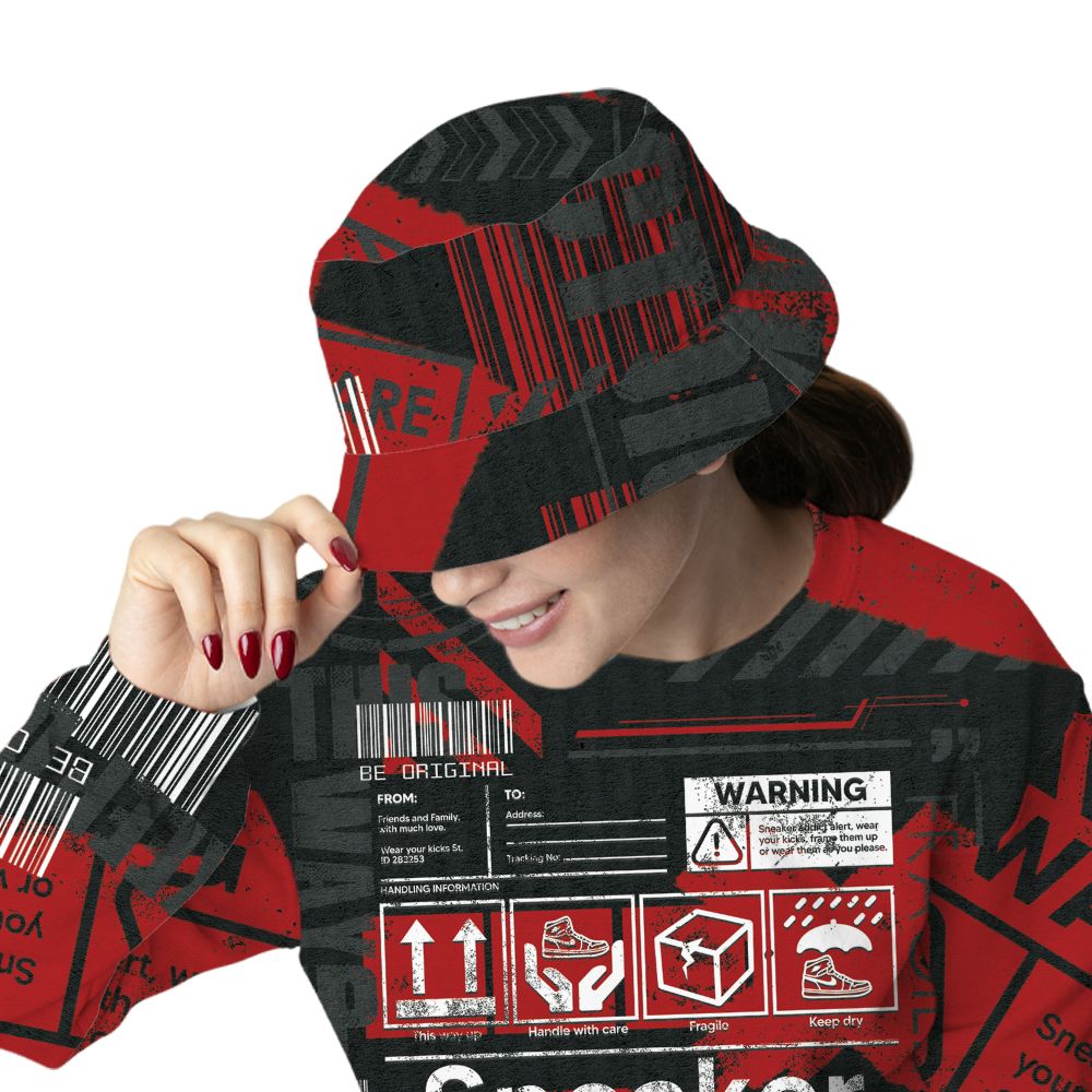 Low-Bred-11s-NastyJamz-Bucket-Hat-Match-Sneaker-Addict-3D-All-Over-Print-Warning