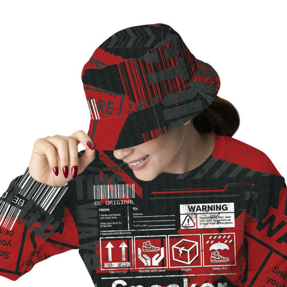 Low-Bred-11s-NastyJamz-Bucket-Hat-Match-Sneaker-Addict-3D-All-Over-Print-Warning