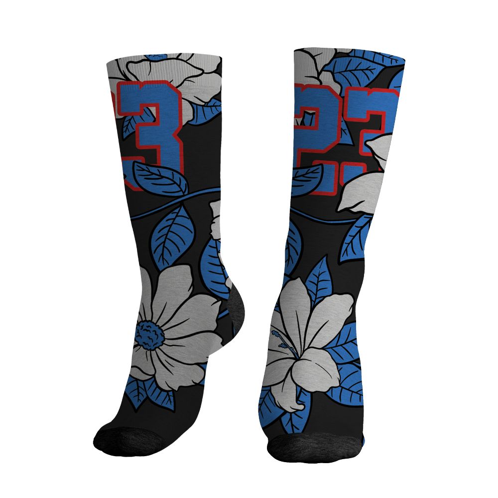 Rare-Air-3s-NastyJamz-Socks-Match-23-Floral-All-Over-Print-Flower