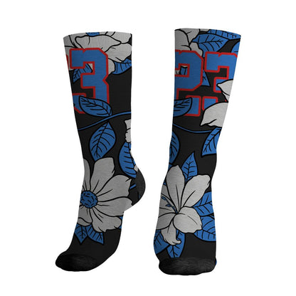 Rare-Air-3s-NastyJamz-Socks-Match-23-Floral-All-Over-Print-Flower
