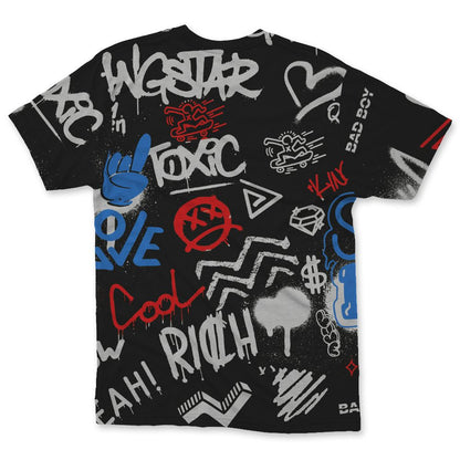 Rare-Air-3s-NastyJamz-T-Shirt-Match-Graffiti-King-All-Over-Print-Doodle-Style