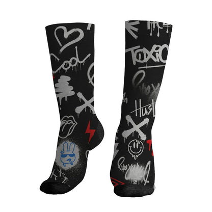 Rare-Air-3s-NastyJamz-Socks-Match-Graffiti-King-All-Over-Print-Doodle-Style