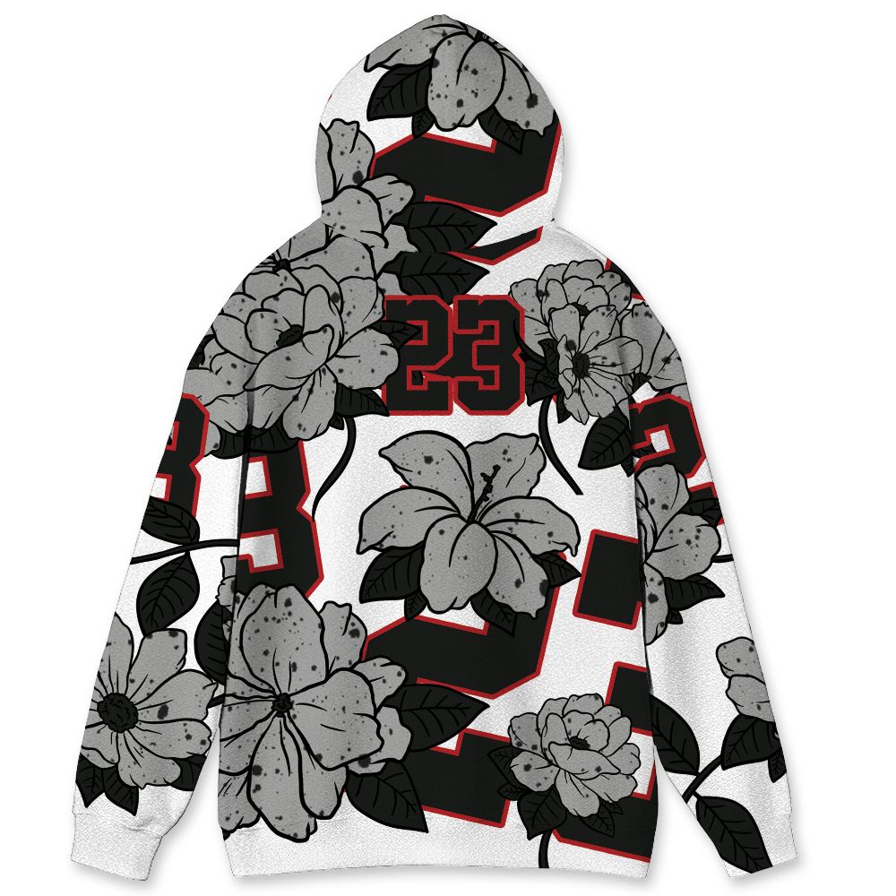 White-Cement-4s-NastyJamz-Hoodie-Match-23-Floral-All-Over-Print-Flower