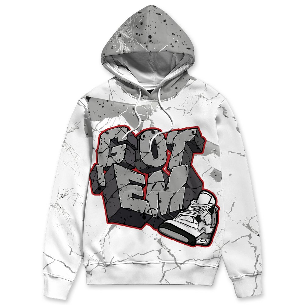 White-Cement-4s-NastyJamz-Hoodie-Match-Got-Em-All-Over-Print