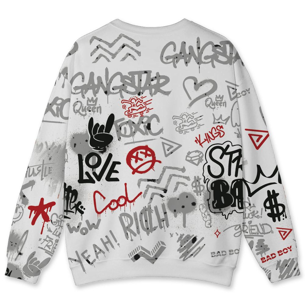 White-Cement-4s-NastyJamz-Sweatshirt-Match-Graffiti-King-All-Over-Print-Doodle-Style