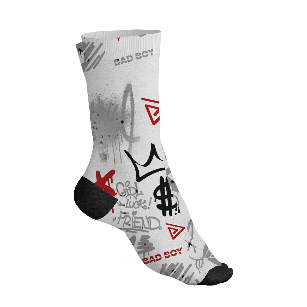 White-Cement-4s-NastyJamz-Socks-Match-Graffiti-King-All-Over-Print-Doodle-Style