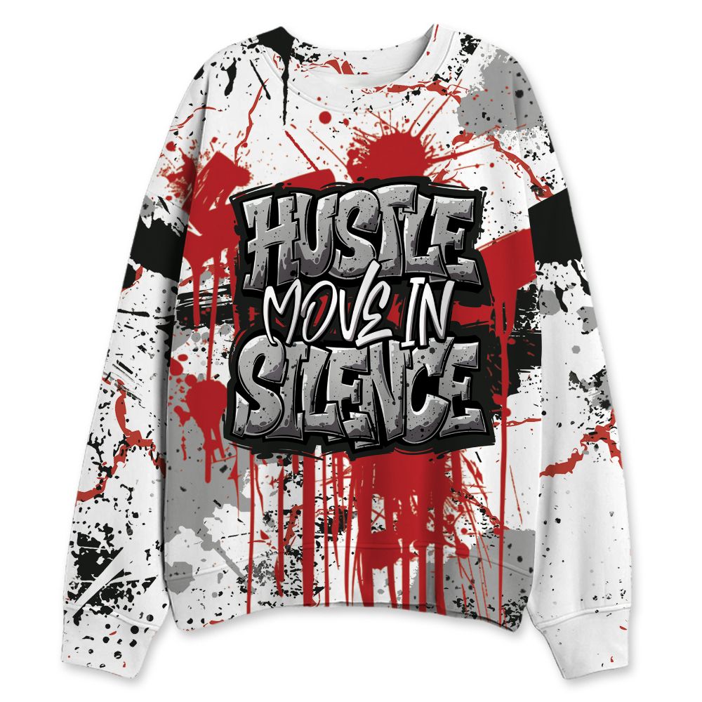 White-Cement-4s-NastyJamz-Sweatshirt-Match-Hustle-Move-In-Silence-All-Over-Print