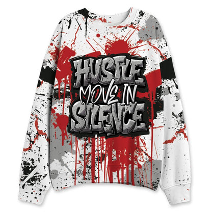 White-Cement-4s-NastyJamz-Sweatshirt-Match-Hustle-Move-In-Silence-All-Over-Print