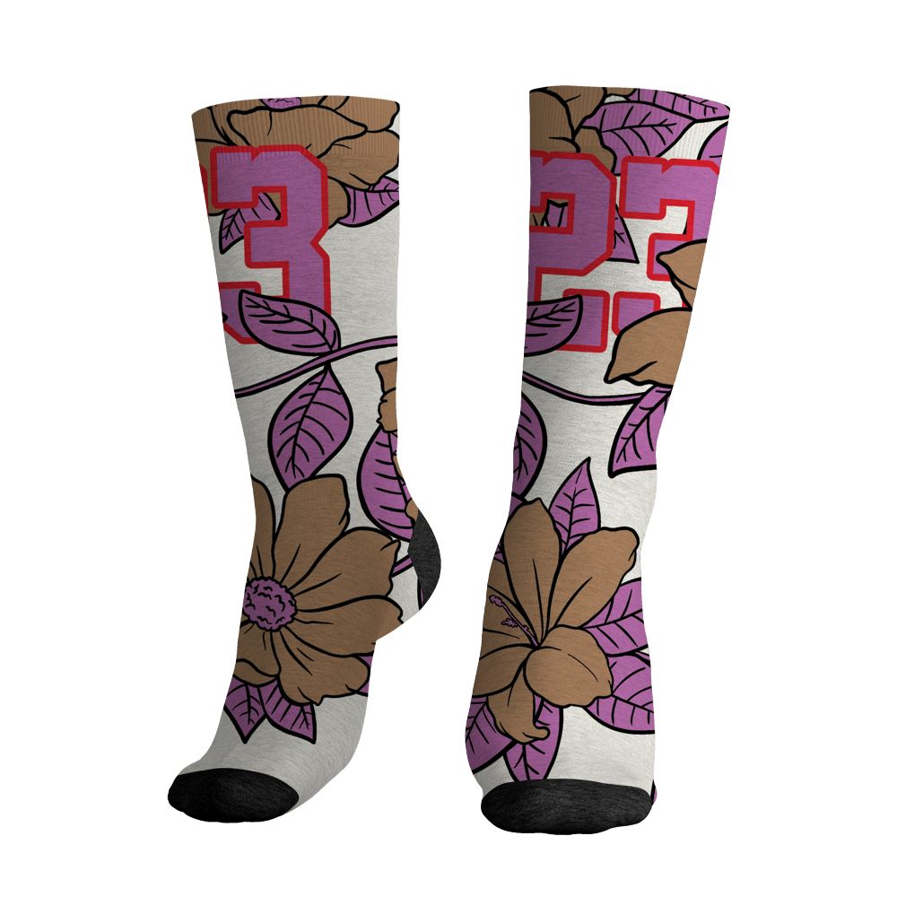 Low-Peanut-Butter-Jelly-5s-NastyJamz-Socks-Match-23-Floral-All-Over-Print-Flower