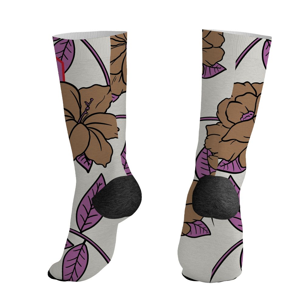 Low-Peanut-Butter-Jelly-5s-NastyJamz-Socks-Match-23-Floral-All-Over-Print-Flower
