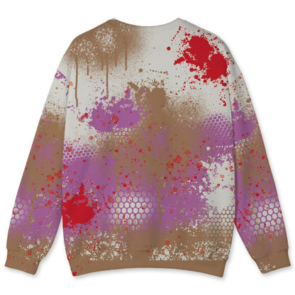 Low-Peanut-Butter-Jelly-5s-NastyJamz-Sweatshirt-Match-23-Painted-Graffiti