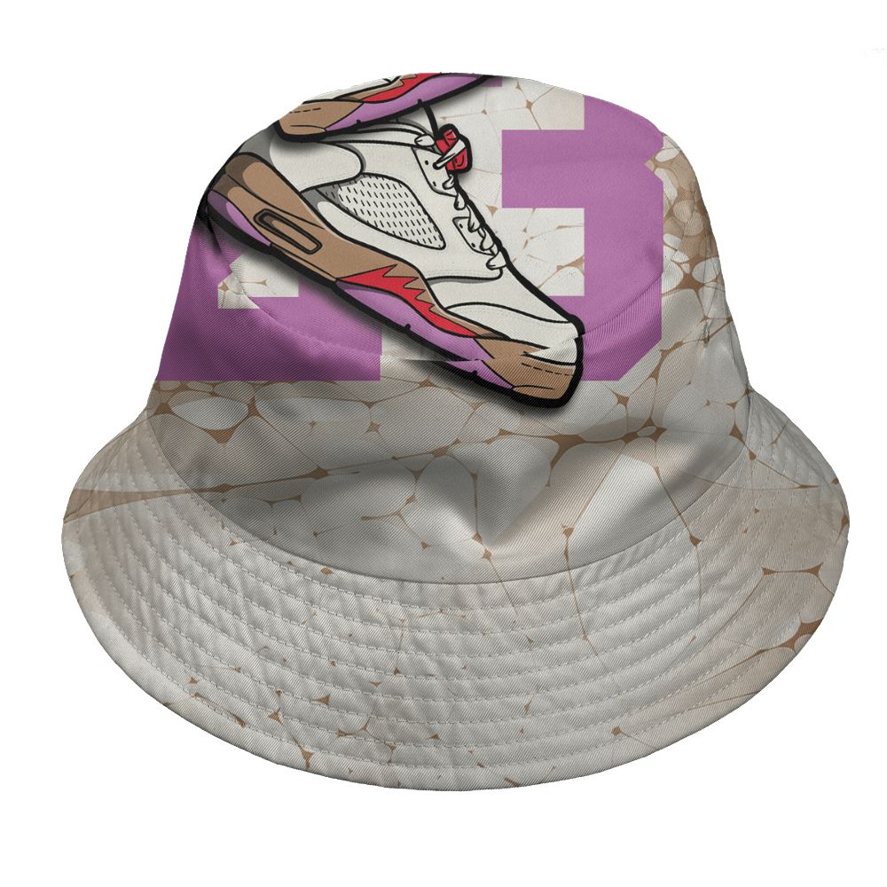 Low-Peanut-Butter-Jelly-5s-NastyJamz-Bucket-Hat-Match-23-Sneaker-3D-All-Over-Print