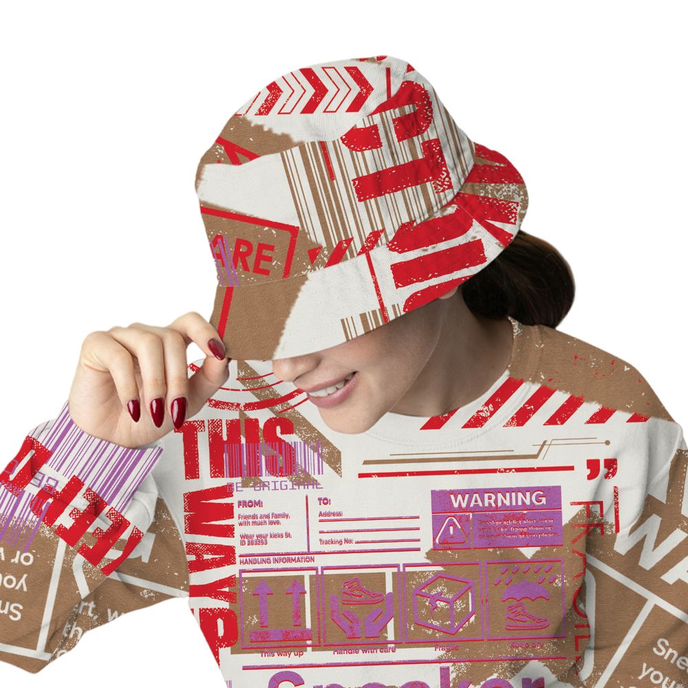 Low-Peanut-Butter-Jelly-5s-NastyJamz-Bucket-Hat-Match-Sneaker-Addict-3D-All-Over-Print-Warning
