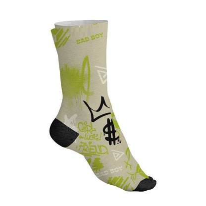 TVSC-Bright-Cactus-NastyJamz-Socks-Match-Graffiti-King-All-Over-Print-Doodle-Style