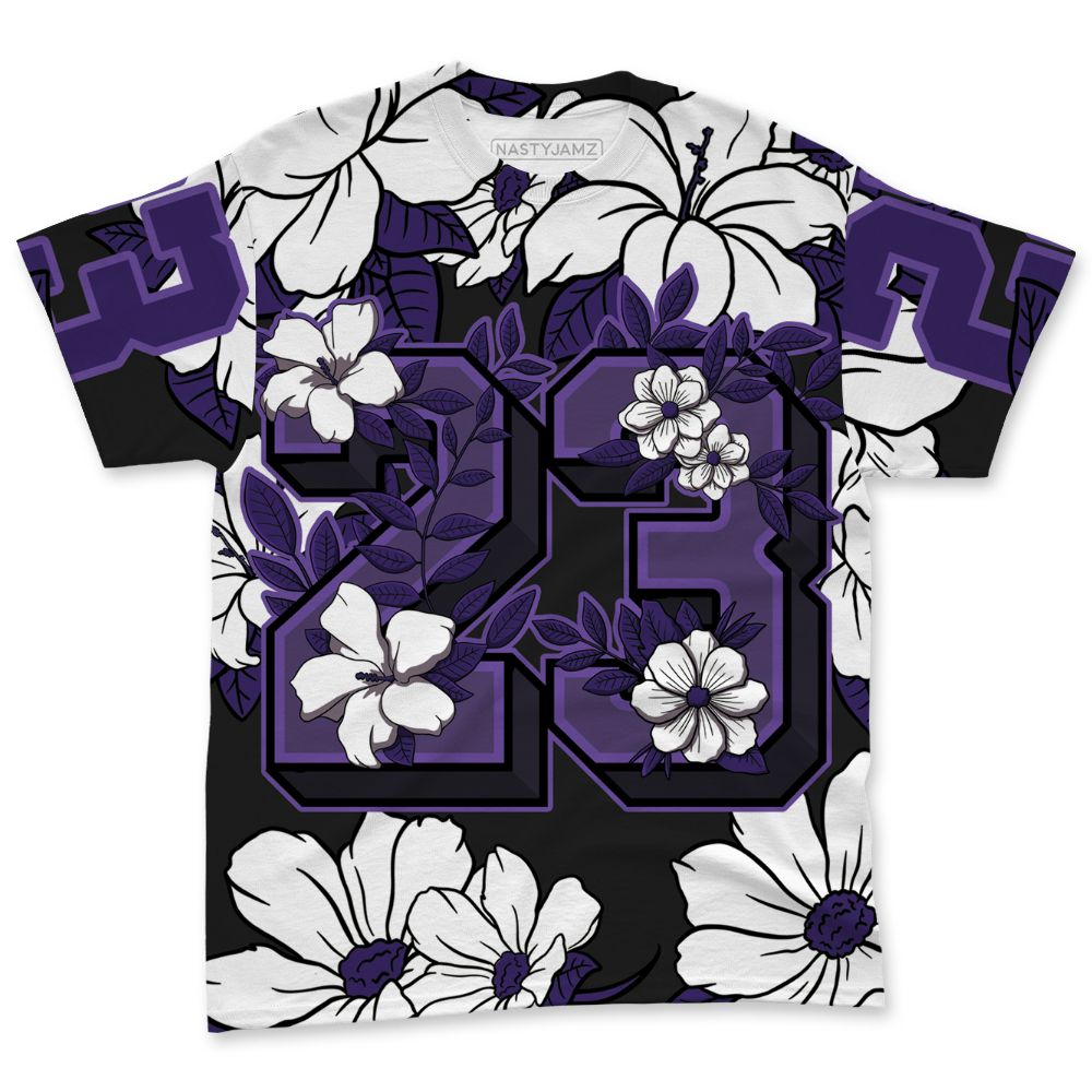 AM-CB-94-Black-Pure-Purple-NastyJamz-T-Shirt-Match-23-Floral-All-Over-Print-Flower