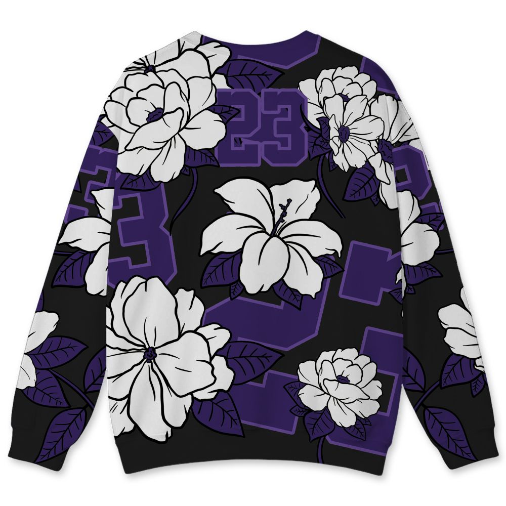 AM-CB-94-Black-Pure-Purple-NastyJamz-Sweatshirt-Match-23-Floral-All-Over-Print-Flower