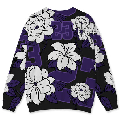 AM-CB-94-Black-Pure-Purple-NastyJamz-Sweatshirt-Match-23-Floral-All-Over-Print-Flower