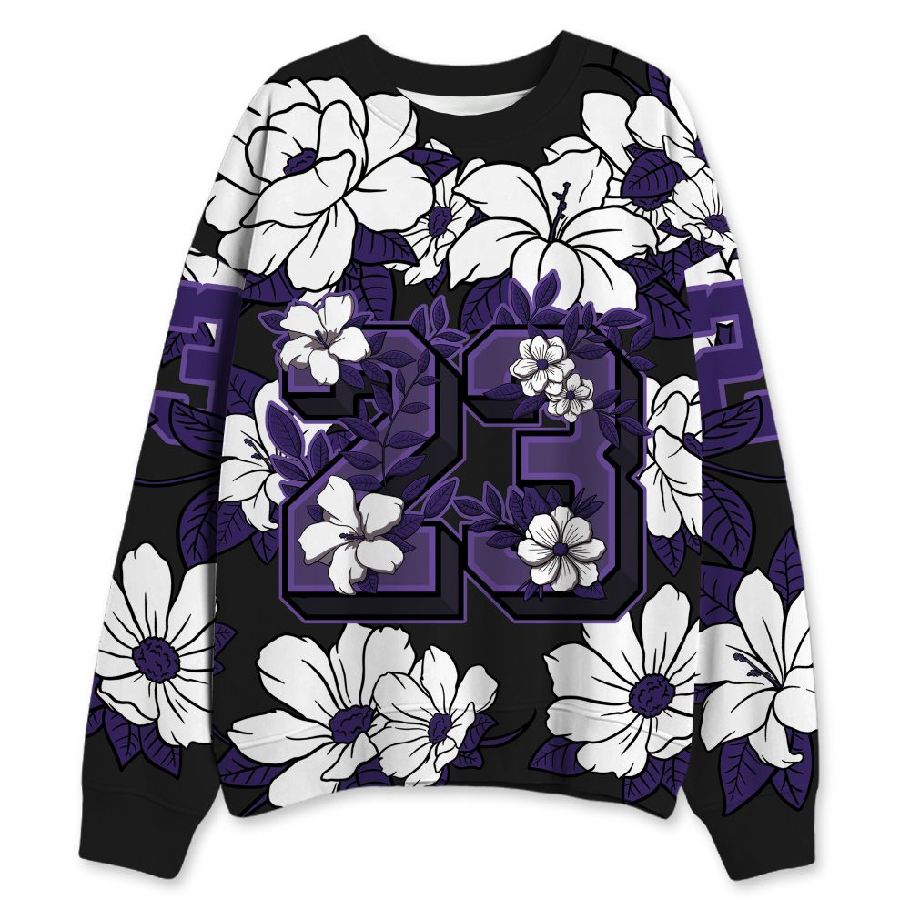 AM-CB-94-Black-Pure-Purple-NastyJamz-Sweatshirt-Match-23-Floral-All-Over-Print-Flower
