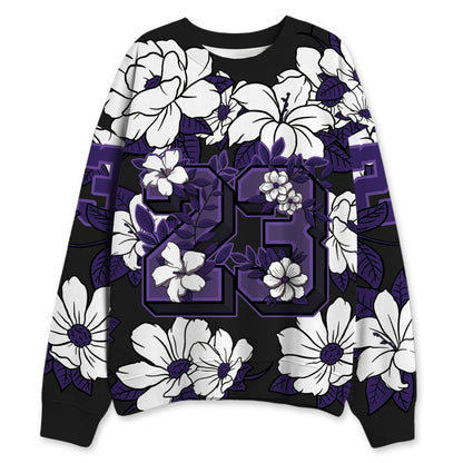 AM-CB-94-Black-Pure-Purple-NastyJamz-Sweatshirt-Match-23-Floral-All-Over-Print-Flower