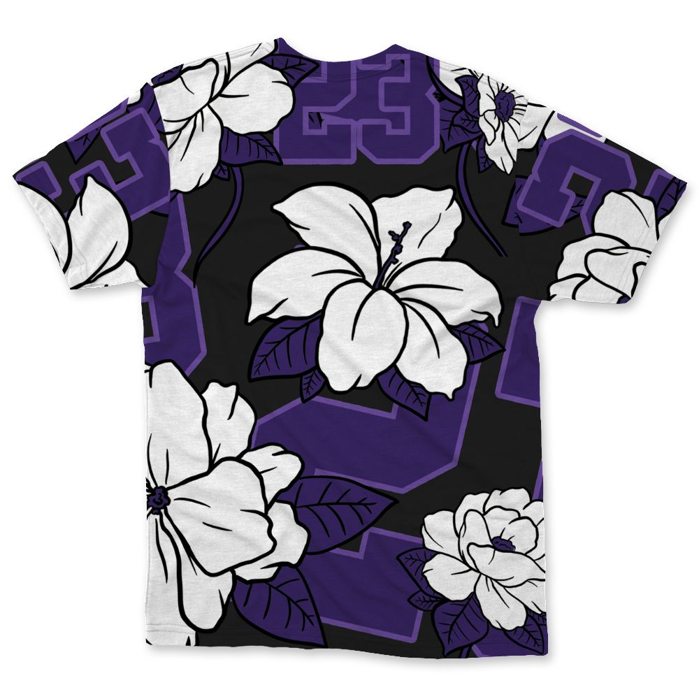 AM-CB-94-Black-Pure-Purple-NastyJamz-T-Shirt-Match-23-Floral-All-Over-Print-Flower