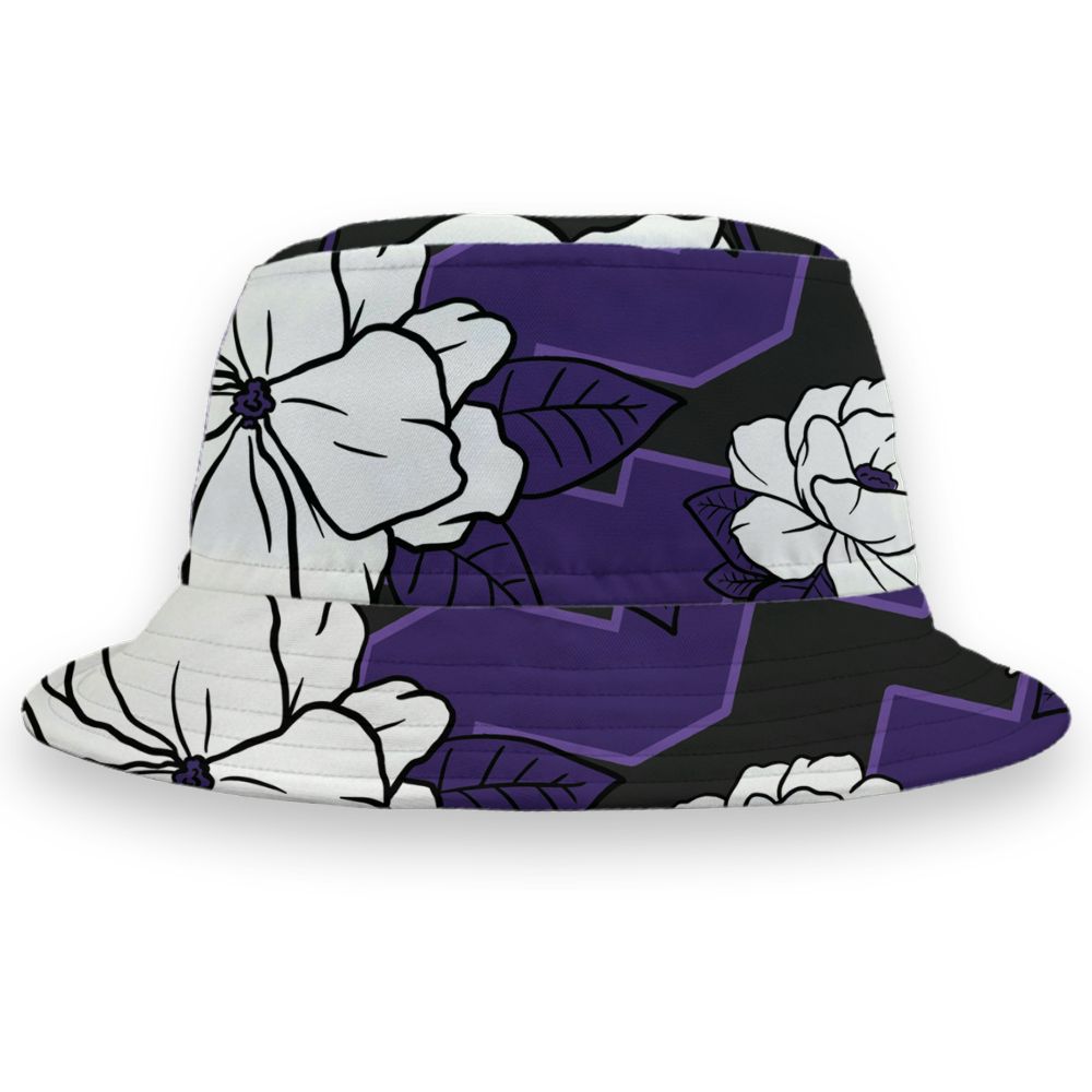 AM-CB-94-Black-Pure-Purple-NastyJamz-Bucket-Hat-Match-23-Floral-3D-All-Over-Print-Flower
