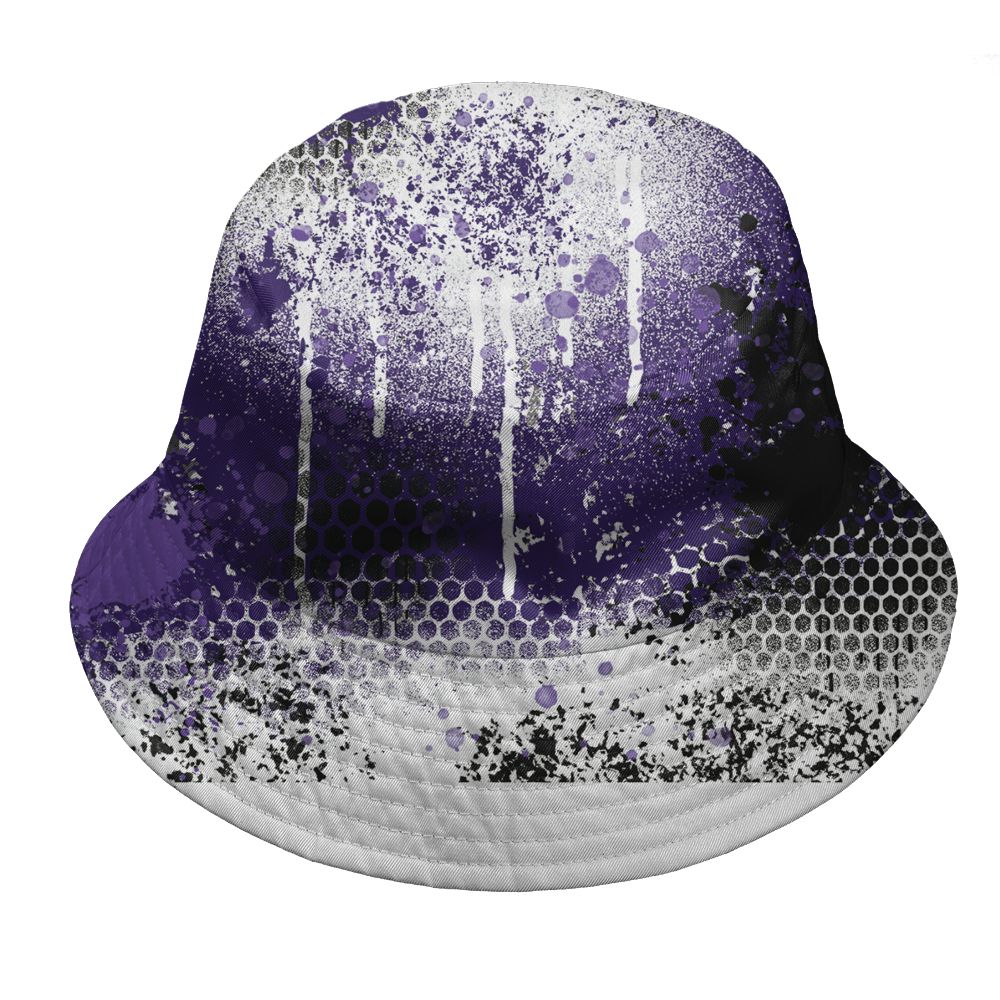 AM-CB-94-Black-Pure-Purple-NastyJamz-Bucket-Hat-Match-23-Painted-Graffiti
