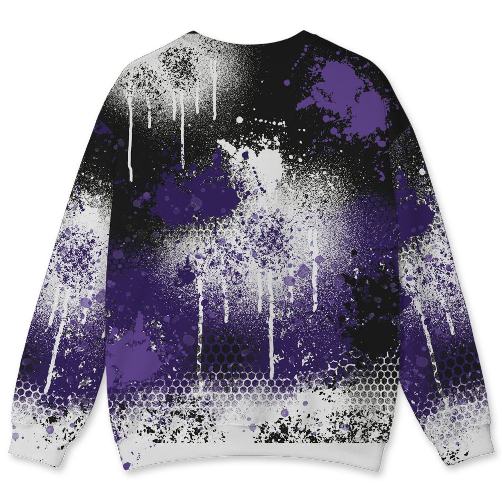 AM-CB-94-Black-Pure-Purple-NastyJamz-Sweatshirt-Match-23-Painted-Graffiti