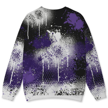 AM-CB-94-Black-Pure-Purple-NastyJamz-Sweatshirt-Match-23-Painted-Graffiti