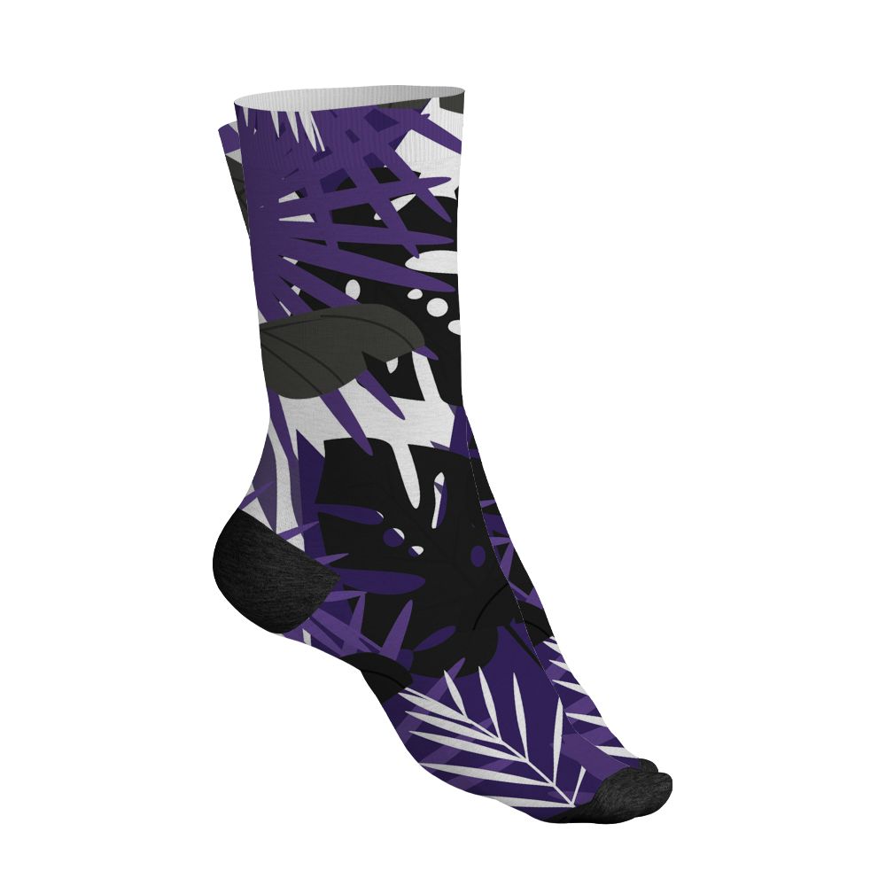 AM-CB-94-Black-Pure-Purple-NastyJamz-Socks-Match-Custom-23-Leopard-All-Over-Print