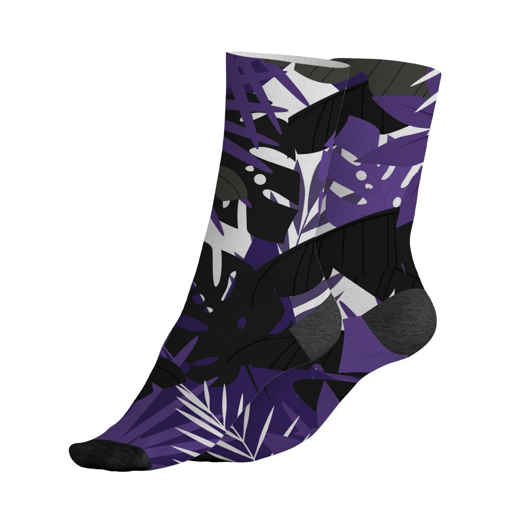 AM-CB-94-Black-Pure-Purple-NastyJamz-Socks-Match-Custom-23-Leopard-All-Over-Print